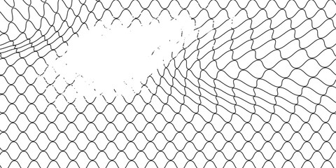 Mesh texture for fishing nets. Grunge pattern for sportswear or soccer goal  volleyball net  basketball hoop  hockey  athletics. Grunge background © Aisyah