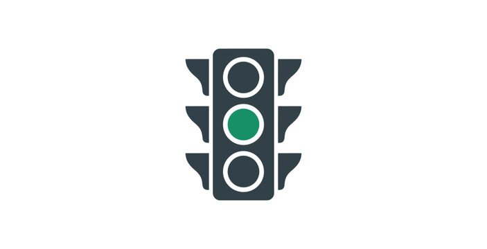 Green Traffic Light Icon