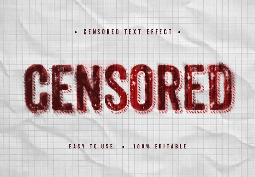 Censored Text Effect