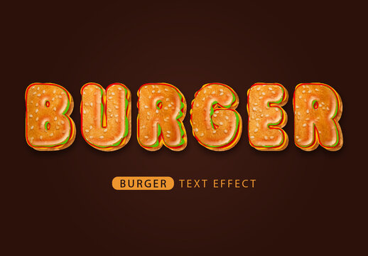Burger Text Effect