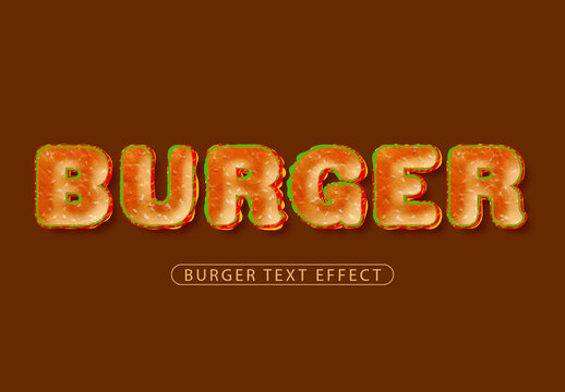 Burger Text Effect