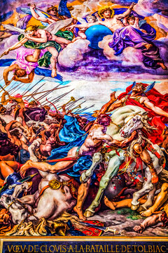 Clovis Painting Pantheon Basilica Paris France