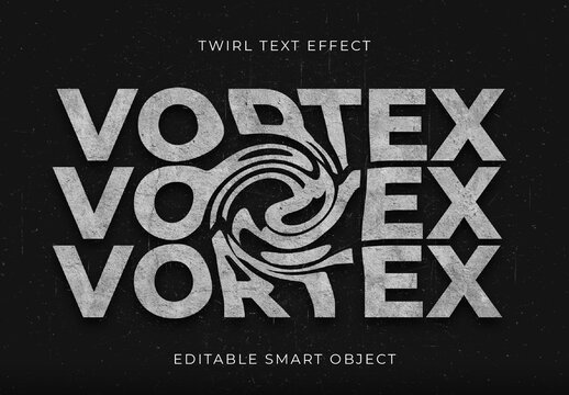 Twirl Text Effect