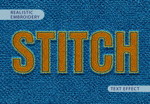 Realistic Embroidery Text Effect