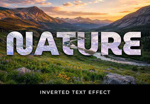 Inverted Text Effect
