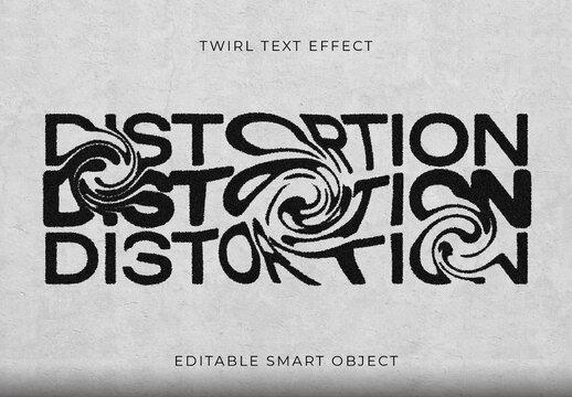 Twirl Text Effect