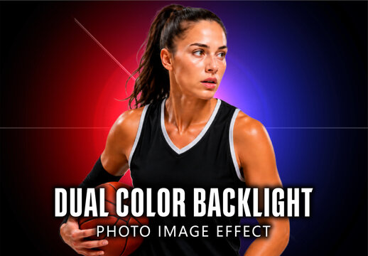 Dual Color Backlight Photo Image Effect