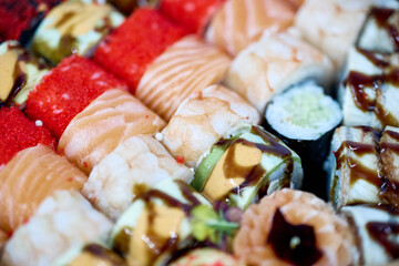 sushi rolls with salmon © smirs