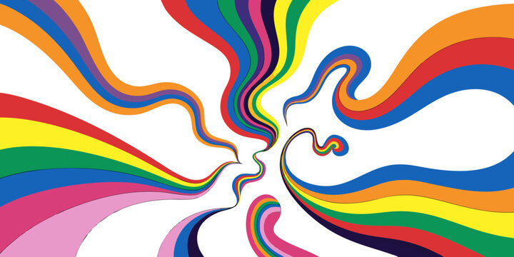 Colorful abstract swirls and waves pattern background design with eye catching high quality background colorful abstract illustration multicolor creative decorative contemporary aesthetic