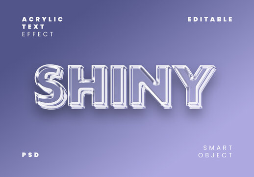 Acrylic Text Effect