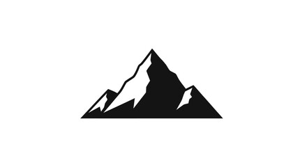 Mountain peak silhouette stands as a bold representation of adventure and nature. © NGLARANGAN