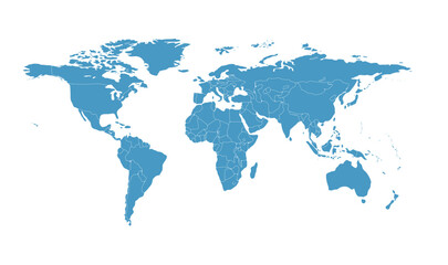 Naklejka premium world map horizontal ancient 09 illustration image graphic for design projects presentations digital media marketing visuals professional commercial c