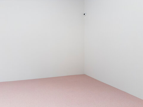 Minimal Room Corner with Security Camera