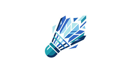 Obraz premium Colorful badminton shuttlecock vector illustration design.