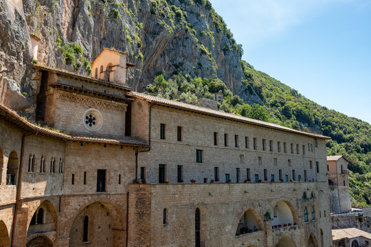 Subiaco. The Monastery of Saint Benedict, or Sanctuary of the Sacred Cave