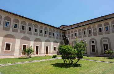 Obraz premium Subiaco. The Monastery of Saint Scholastica