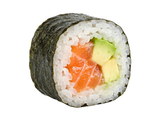 Fresh Salmon and Avocado Maki Sushi Roll © Laura