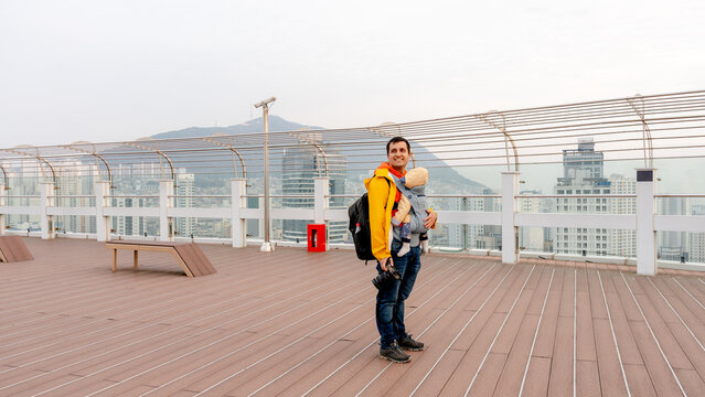 Rooftop view from Lotte Department Store in Busan