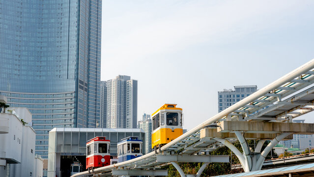 Sky capsule near Mipo Station in Haeundae, Busan