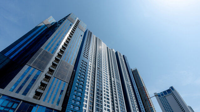 Skyline of Haeundae skyscrapers in Busan