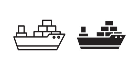 Cargo ship icon © Kajal