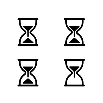 hourglass icon vector illustration