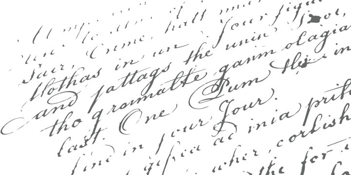 Old handwritten cursive text on aged paper background