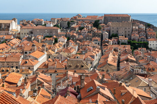 Panoramic view of Dubrovnik's historic Old Town