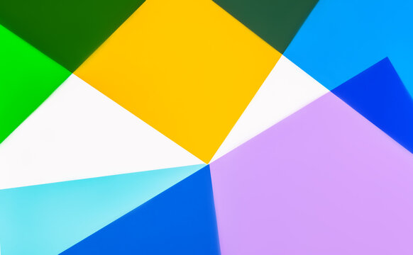 Abstract colorful geometric paper background with triangles