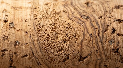 Fototapeta premium Close-up Texture of Cork – Natural Material Detail