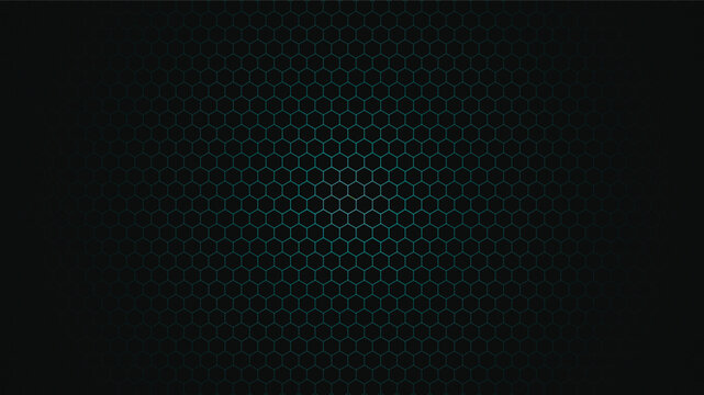 Hexagon grid pattern with cyan light ef.