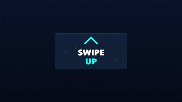 Swipe Up Interactive Call to Action Button for Social Media Stories and Mobile Apps