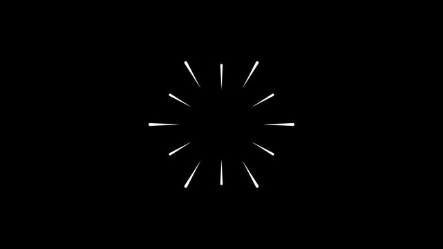 Line blast and circle burst explosion, Pop-up line animation, Circle bursting, shiny circle burst and firework explosion animation, ellipse bursting on black screen background, 4k video