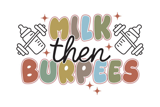 Funny mom fitness quote graphic