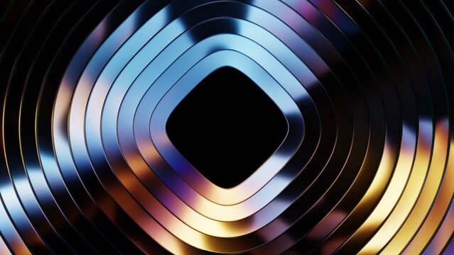 Diamond shaped glass background with colorful prism reflection