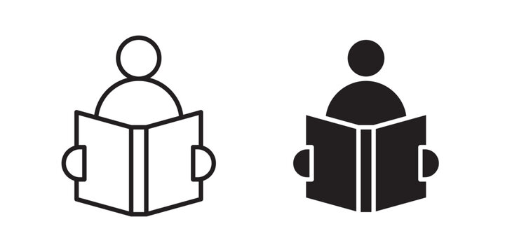 Reading book icon