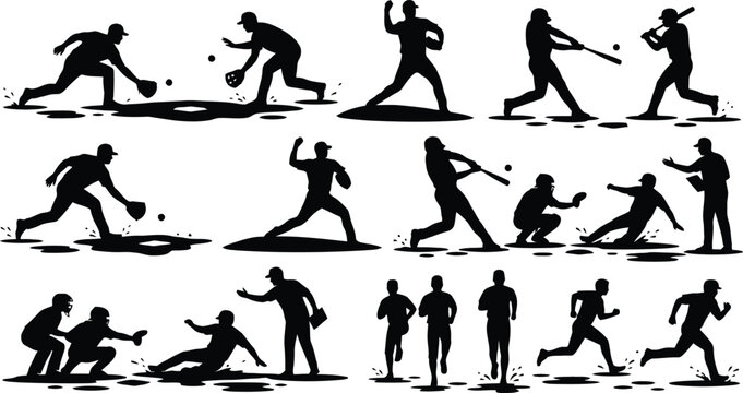 Baseball player actions and plays sequence