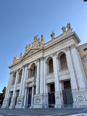 Obraz premium Exterior view of the Cathedral of Rome, San Giovanni in Laterano, Rome