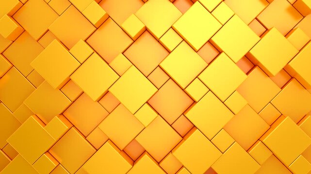 Background of Cubes. Abstract motion, loop, two color, 3d rendering, 4k resolution
