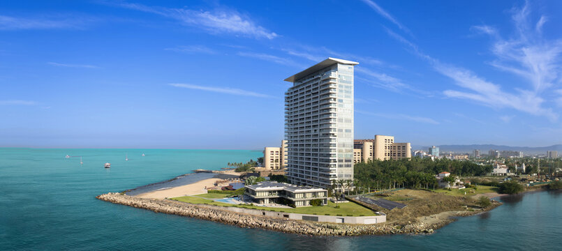 Panoramic luxury beach condo on peninsula in Puerto Vallarta