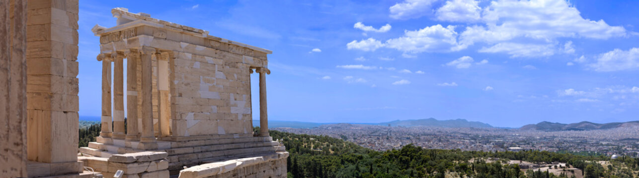 Panoramic view of the Temple of Athena Nike, Athens