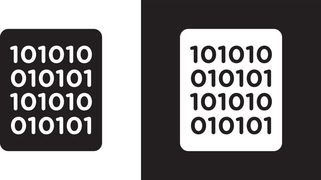 Binary code icon