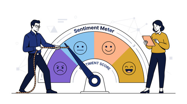 People adjust score meter with emotions