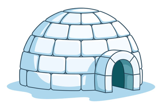 Ice igloo snow house