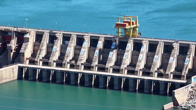 Sobradinho Hydroelectric In Sobradinho Bahia Brazil. Drone Capturing The Hydroelectric Producing Clean Energy. Wildlife Eco Tourism. Amazon Forest. Sobradinho Bahia.