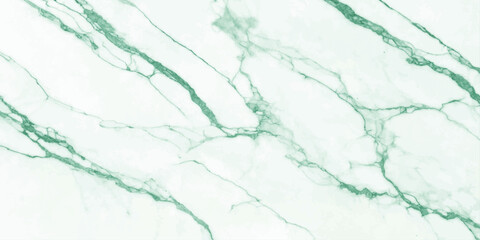 A striking abstract texture featuring green veins flowing across a white marble surface, creating a sophisticated and elegant backdrop. © Mustarin