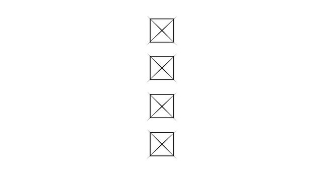 Checklist indicator animation for task tracking and status update 4k video.
