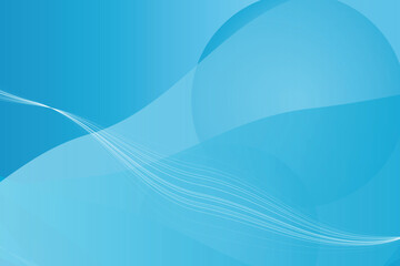 Naklejka premium Abstract gradient waves on blue gradient background, smooth