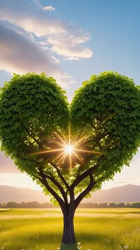 heart shaped tree