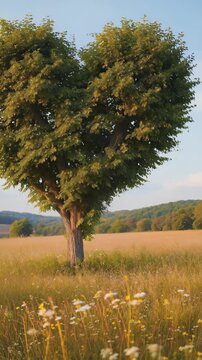 autumn landscape with tree